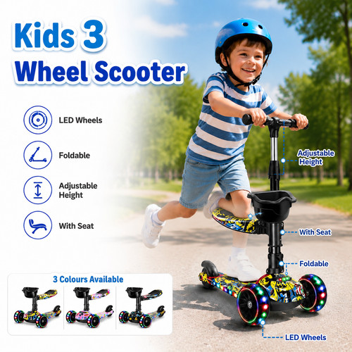 Kids wheel kick scooter - 3,