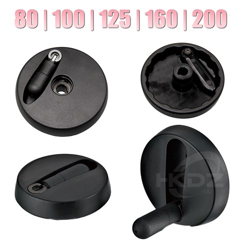 200mm hand wheel black - hand,