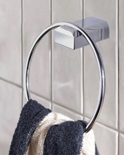 NEXT CHROME TOWEL RINGS x 2 