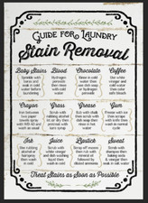Guide for laundry stain