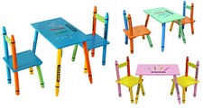Kiddi Style Childrens Wooden Table and Chair set - Kids Toddlers Childs - NEW