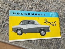 GOGGOMOBIL ROYAL 700  BROCHURE.  1959 #G 671/1