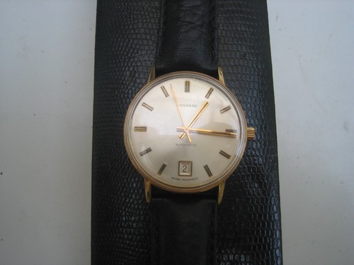 Garrard gold gents watch - gold,