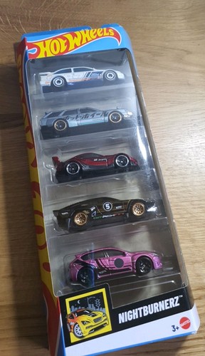 Hot wheels nightburnerz pack - nightburnerz, 5