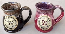 Pair of Deneen Pottery T's