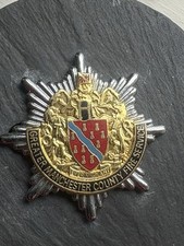 ORIGINAL OBSOLETE GREATER MANCHESTER COUNTYFIRE SERVICE CAP BADGE