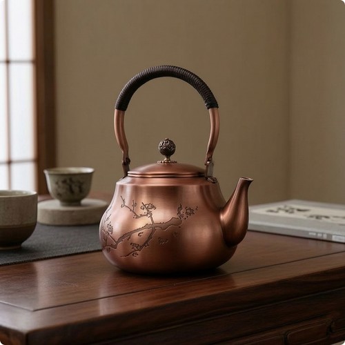 Copper teapot handmade tea - teapot,