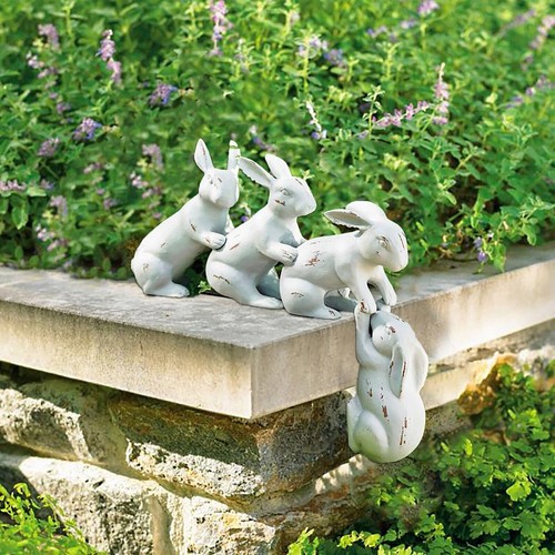 Rabbit garden ornament lawn - garden,