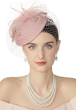 Fascinator Hat Veil Feather