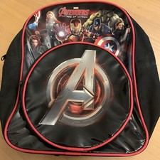 Marvel Avengers Age Of Ultron Black Backpack Kids Lunch School Swim Bag