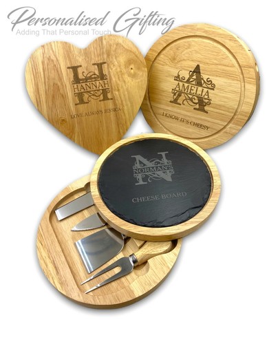 Personalised wooden cheese - wooden,