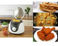 1L MINI & COMPACT SMALL KITCHEN DEEP FAT FRYER & BASKET FISH-CHIPS FRYING QUEST