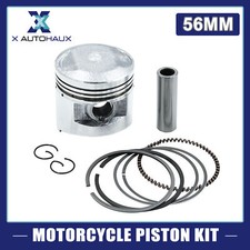 56mm Bore Dia Motorcycle Motorbike Piston Kit w Pin Rings Clips for WY125 STD