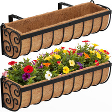 2 Pack 24  Railing Planter