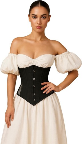 Double steel boned waist - steel,