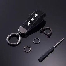 Toyota Rav 4 keyring keychain key ring chain logo metal leather