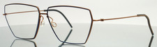 LINDBERG Thintanium 5521 U15 Copper Navy Unisex Geometric Eyeglasses 55-11-130