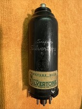 Vintage SUPER SILVERTONE 6K7 Tube, Tests GOOD, Vintage Tube Radio Amp