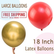 10X Round Latex Balloons 18 Inch Wedding Decor Helium Big Large Giant Ballon UK