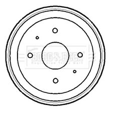 2x Brake Drums (Pair) For