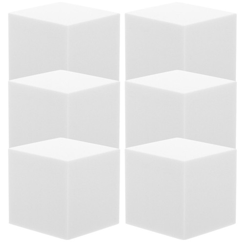 6pcs blank foam cube - blank, unpainted