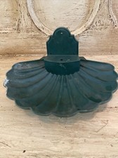 Vintage Green Birdbath/Seed