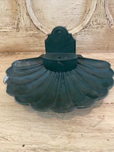 Vintage green birdbath seed - green, birdbath/seed