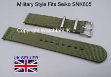 Green Military Watch Strap Fits Seiko SNK805 Timex Expedition 7s26-02J0