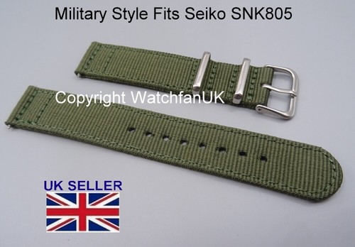 Green military watch strap - military,