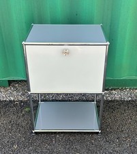 USM Haller Storage Unit In Mid Grey (RAL 7005) and Light Grey (RAL 7035)