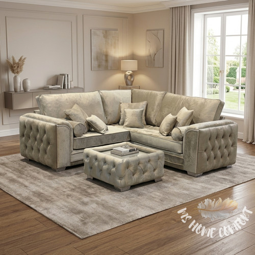 Chesterfield fabric corner - fabric,
