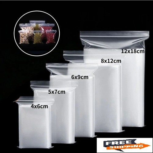 100 small clear plastic bags - small,