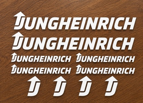 Jungheinrich white vinyl decal - white,