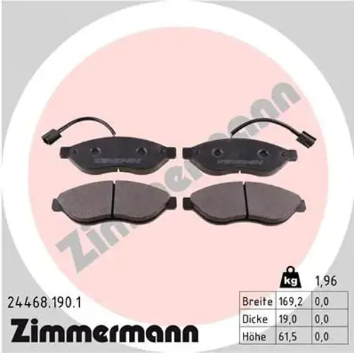 Brake pads 24468.190.1