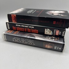 Horror Thriller VHS Lot of 3-