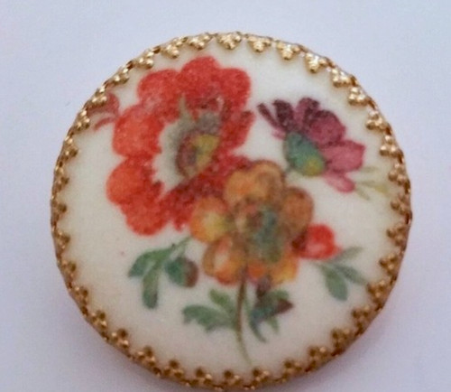 Lovely vintage scarf - scarf, clip/pin