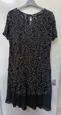 Betty Jackson at Debenhams Black Lace fit & flare lined Dress (no Belt) 16