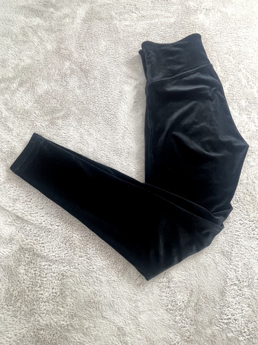 Spanx black velvet high rise - black,