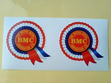 BMC Rosette Classic Retro Car Toolbox Decals Stickers 2 off 100mm