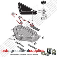 COUNTAX WESTWOOD 48" IBS and XRD DECK BELT DELIVERED 22928800 NEXT DAY