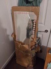 Ikea Lindbyn Black Mirror 40 x 130cm Curved Wall Mirror