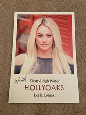 KIRSTY-LEIGH PORTER    (HOLLYOAKS) PRESIGNED CAST CARD