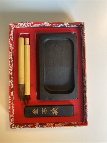 Japanese calligraphy inkstone - calligraphy,