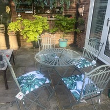 Green Metal French Cafe Style