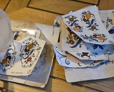 K.H. Bailey & Sons Ltd Ceramic Tile Transfer Stickers S 546 K Blue Mandarin Set