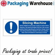 MA435 SLICING MACHINE SIGN CATERING MEAT CHEESE SHOP COUNTER BACON SLICER