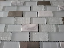 Altea White Brick mosaic