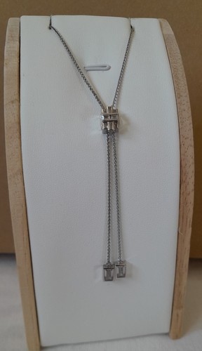 Paj 925 silver lariat necklace - silver,