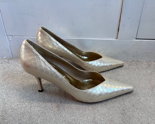 Renata gold leather court - renata,