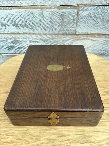 Empty wooden cutlery box - empty,